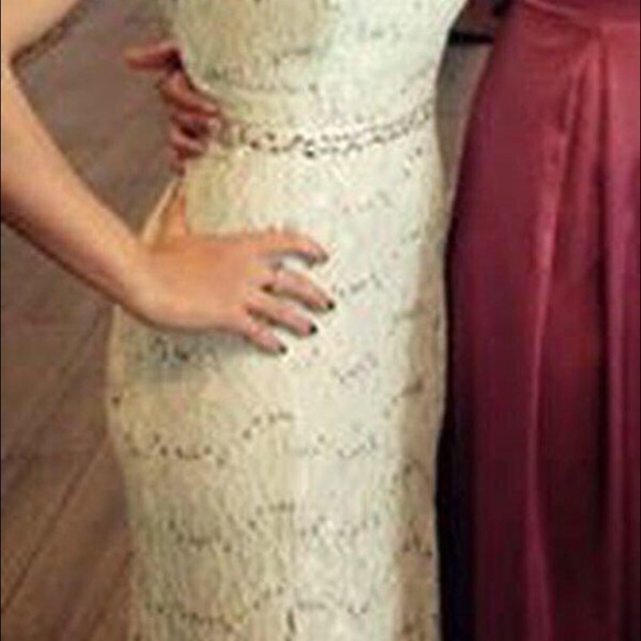 Stunning Light Teal Prom Dress - Picture 3 of 5